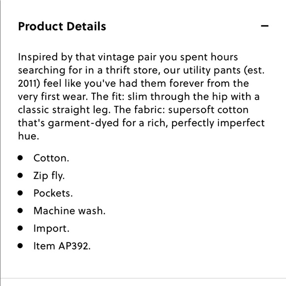 J Crew Garment-dyed Foundry pant - Picture 6 of 6